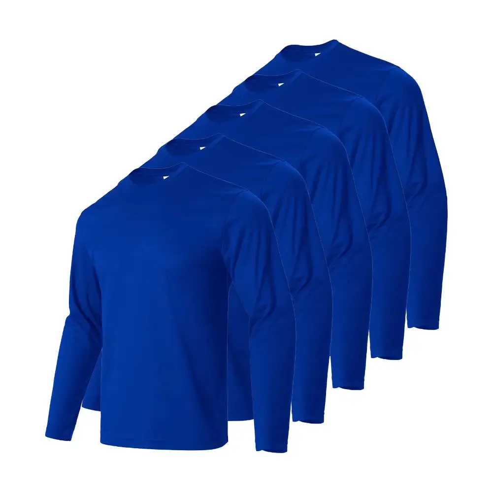 5 Pack Men's Long Sleeve T-Shirts
