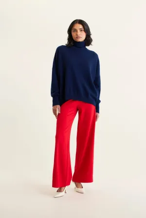A Polo Bay Cashmere Sweater In Midnight Navy