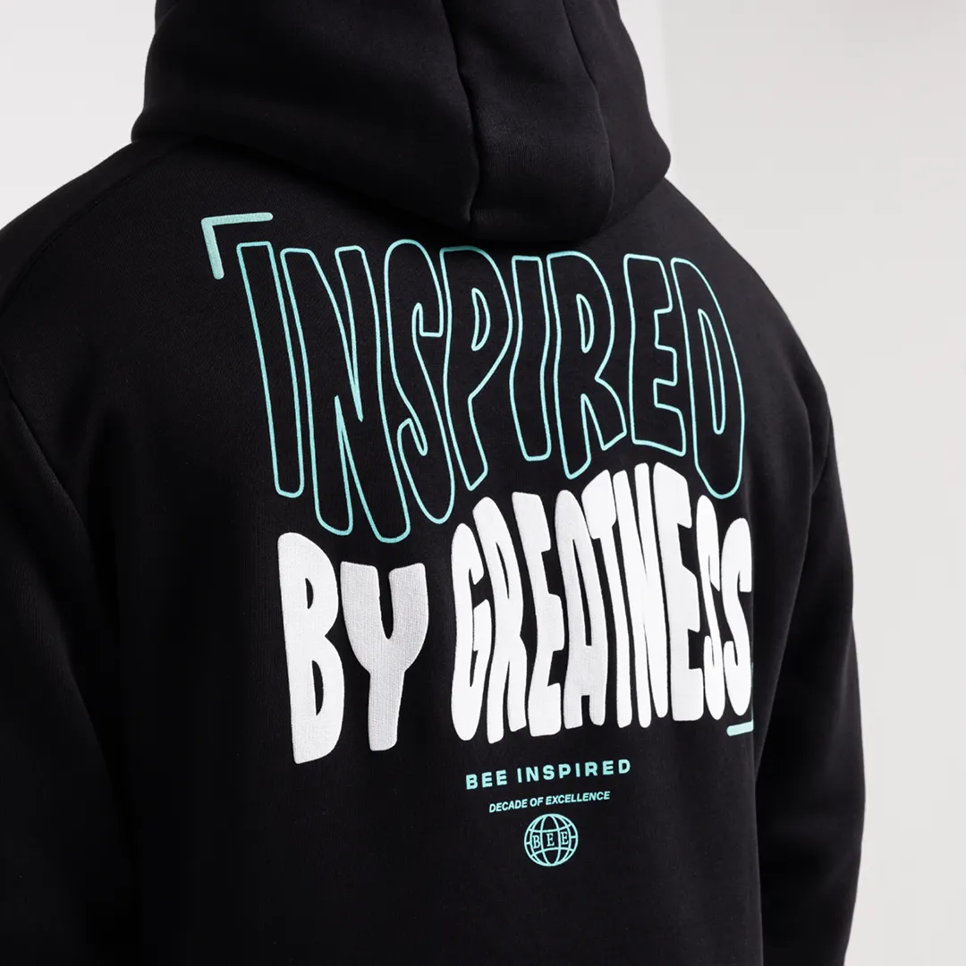 Aguirre Hoodie - Black/Aqua