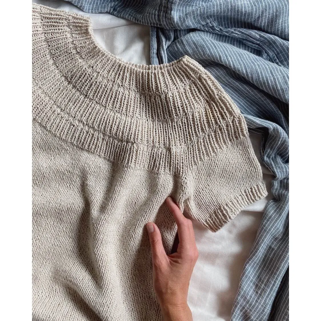 Anker's Summer Shirt Knitting Pattern by PetiteKnit