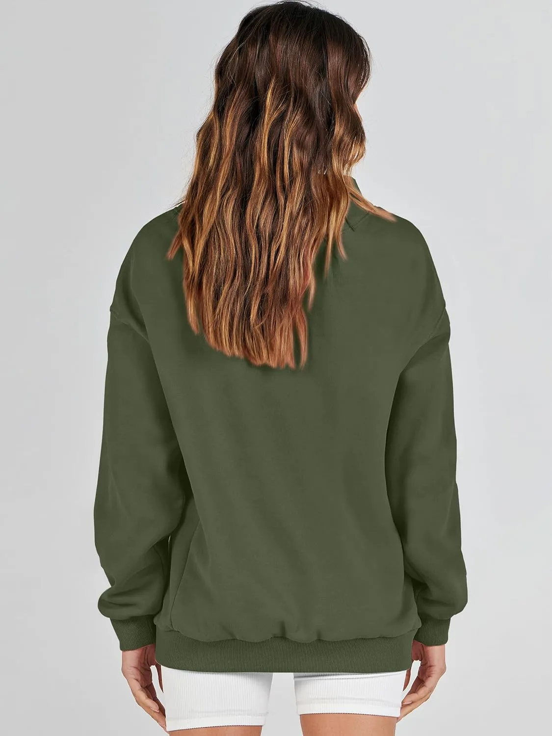 ANRABESS Womens Oversized Sweatshirts Turtleneck Pullover Long Sleeve Hoodies Tops 2024 Fall Fashion Preppy Outfits