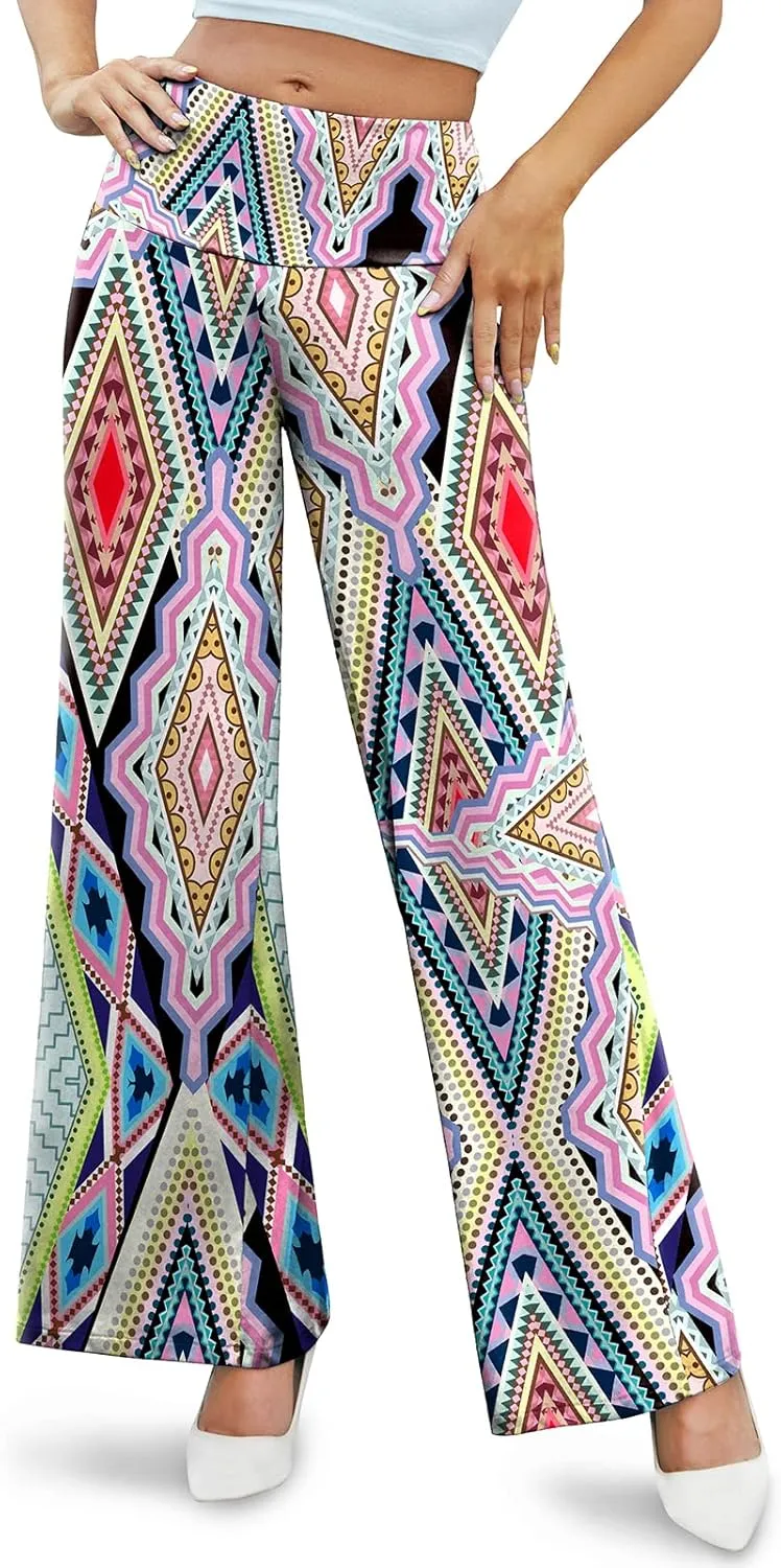 Arolina Women's Stretchy Wide Leg Palazzo Lounge Pants Casual Comfy High Waist Palazzo Pants
