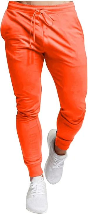Aymnlox Mens Sweatpants Casual Jogging Pants for Men with Pockets Drawstring Athletic Workout Trousers Hiking Tapered Joggers