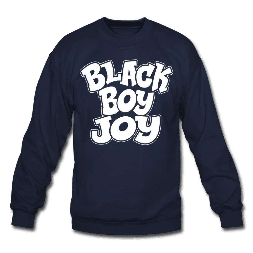 Black Boy Joy Men's Crewneck Sweatshirt (Style 2)