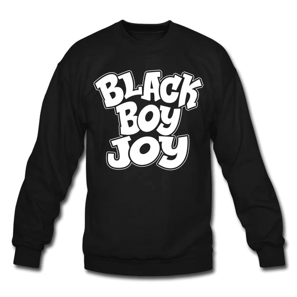 Black Boy Joy Men's Crewneck Sweatshirt (Style 2)