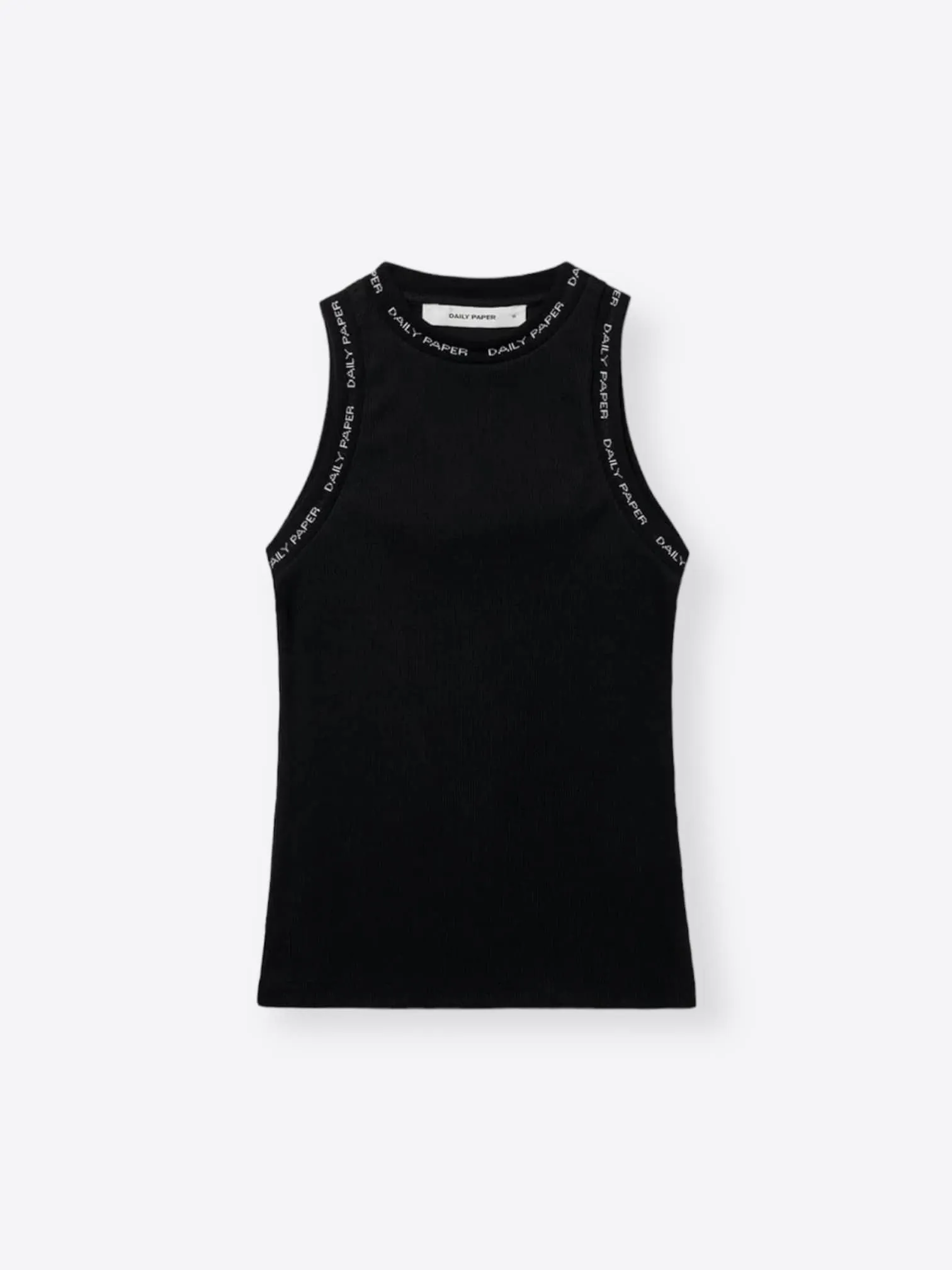 Black Erib Tank Top