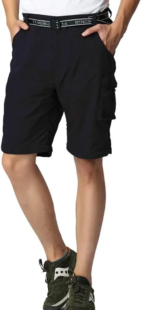 Boys Convertible Hiking Pants Lightweight Quick Dry Zip Off Pants for Kids Youth Outdoor UPF 50  Casual Cargo Trousers