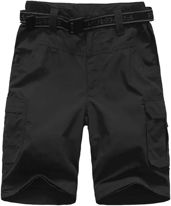 Boys Convertible Hiking Pants Lightweight Quick Dry Zip Off Pants for Kids Youth Outdoor UPF 50  Casual Cargo Trousers