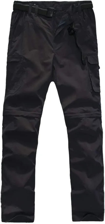 Boys Convertible Hiking Pants Lightweight Quick Dry Zip Off Pants for Kids Youth Outdoor UPF 50  Casual Cargo Trousers