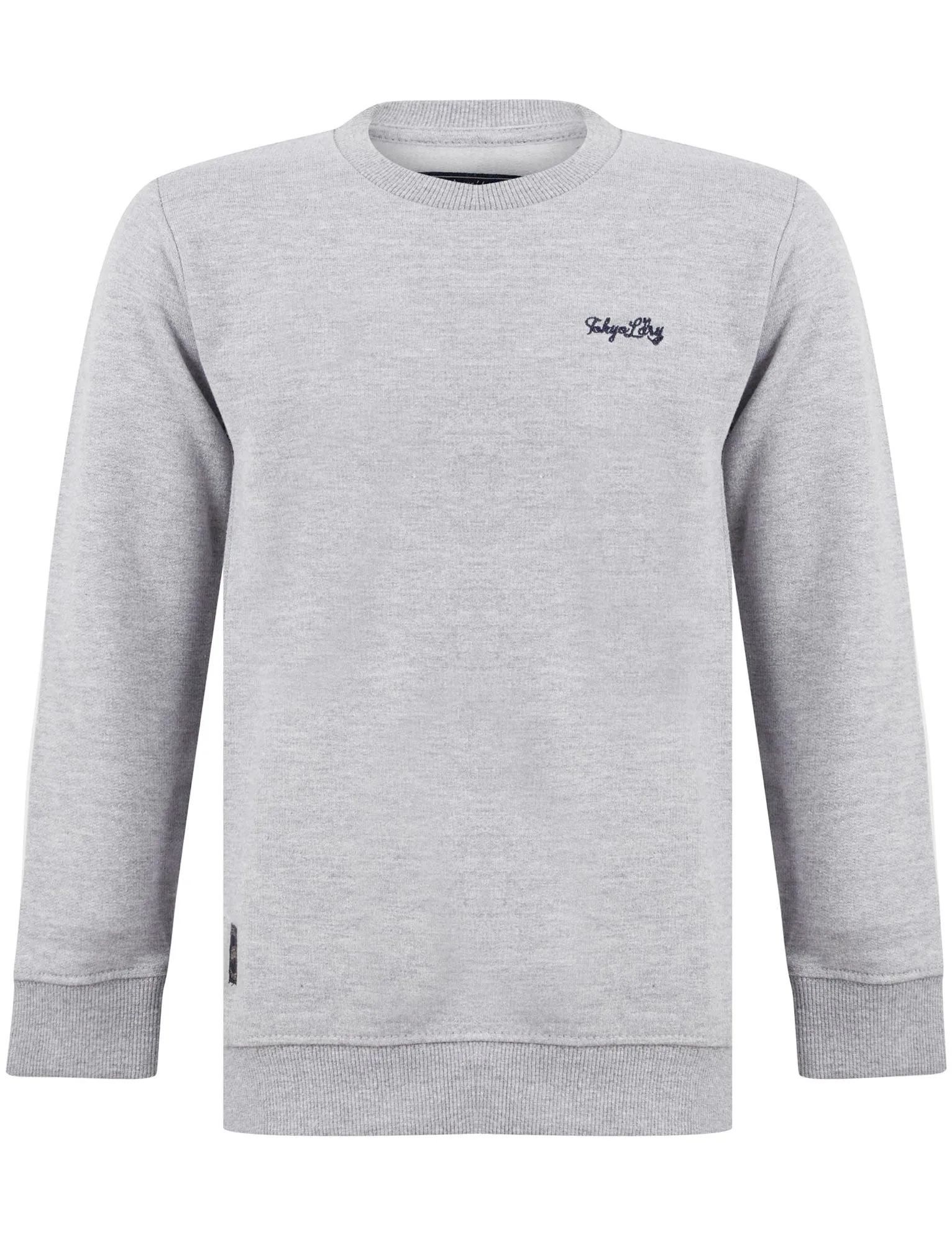 Boy's Thrown (2 Pack) Cotton Rich Fleece Sweatshirt Set in Light Grey Marl / Winetasting - Tokyo Laundry Kids (5-13yrs)