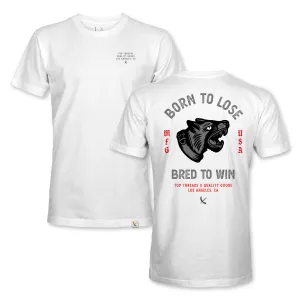 Bred To Win Tee - White / Fire