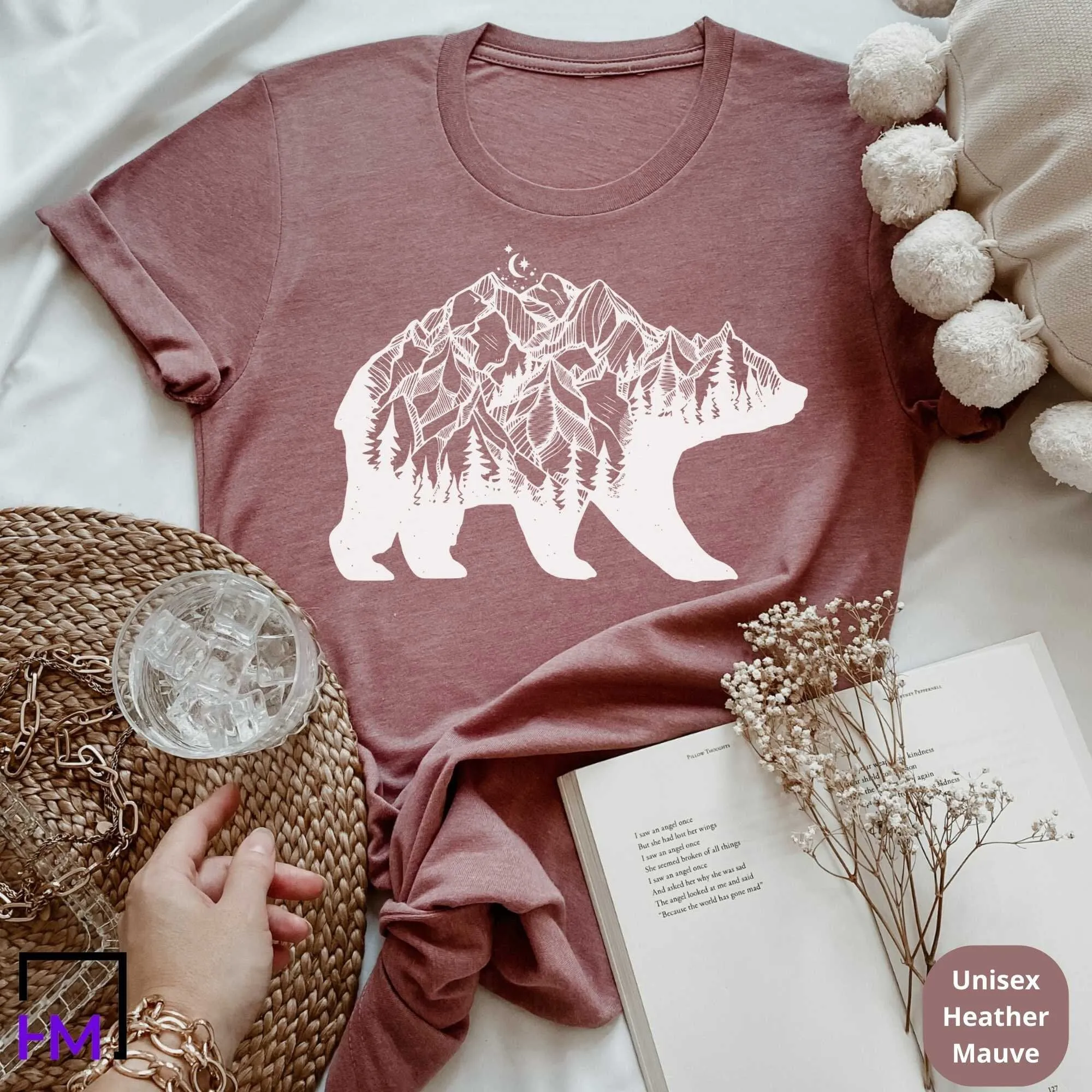 Camping Shirt, Happy Camper, Adventure Time is Calling Gift, Camper Gifts for Women, Nature Lover Sweatshirt, Camping Presents, Hiking Tee