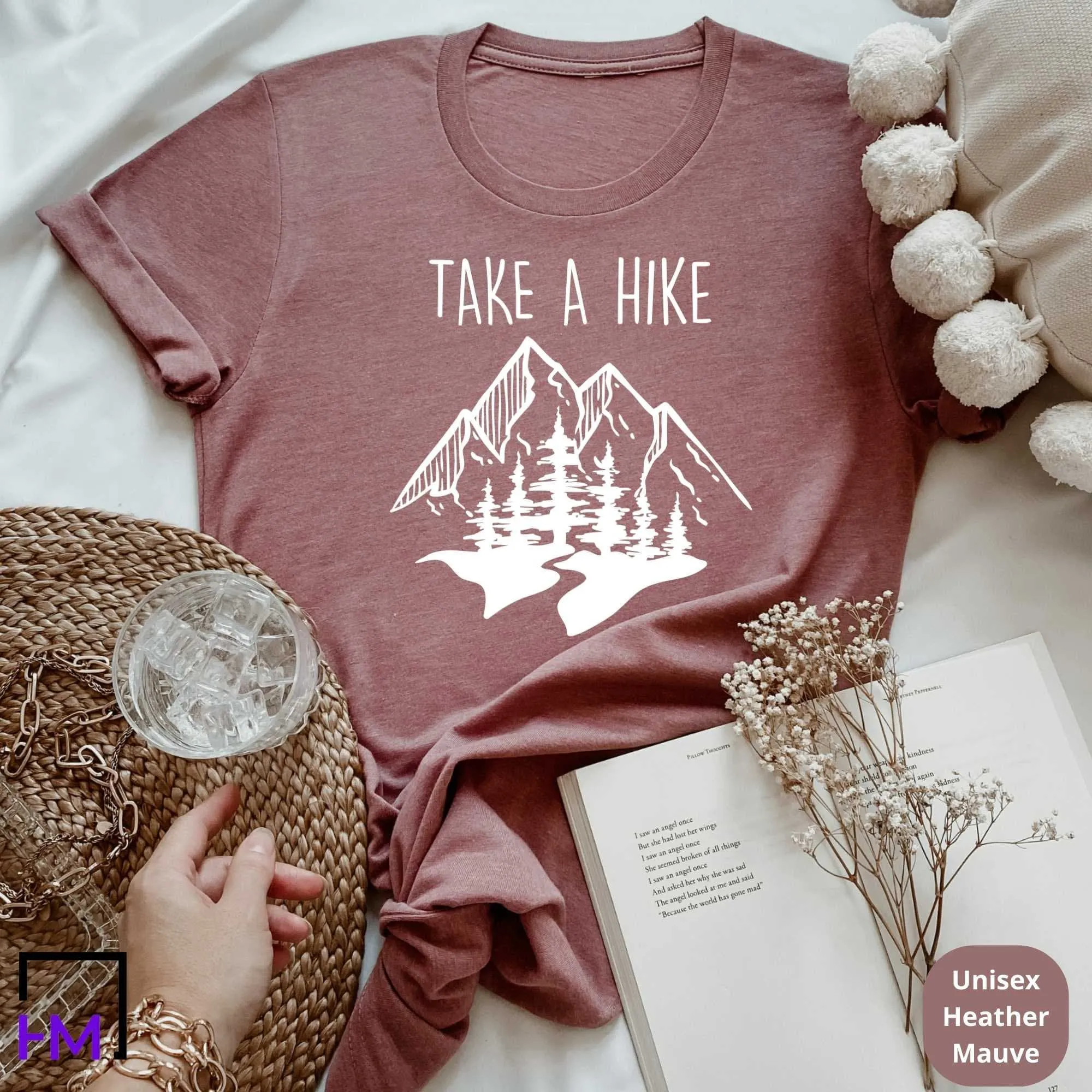 Camping Shirt, Happy Camper, Take a Hike Adventure Time, Camper Gifts for Women, Nature Lover Sweatshirt, Camping Presents, Hiking Tee