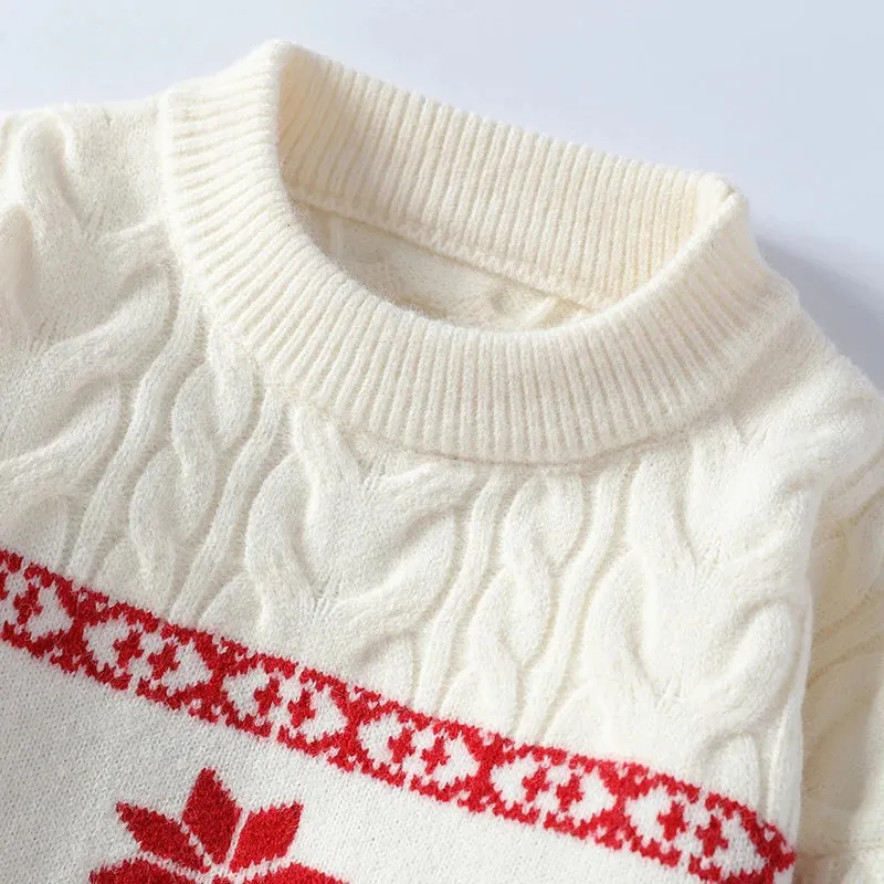 Cashmere White Christmas Sweater