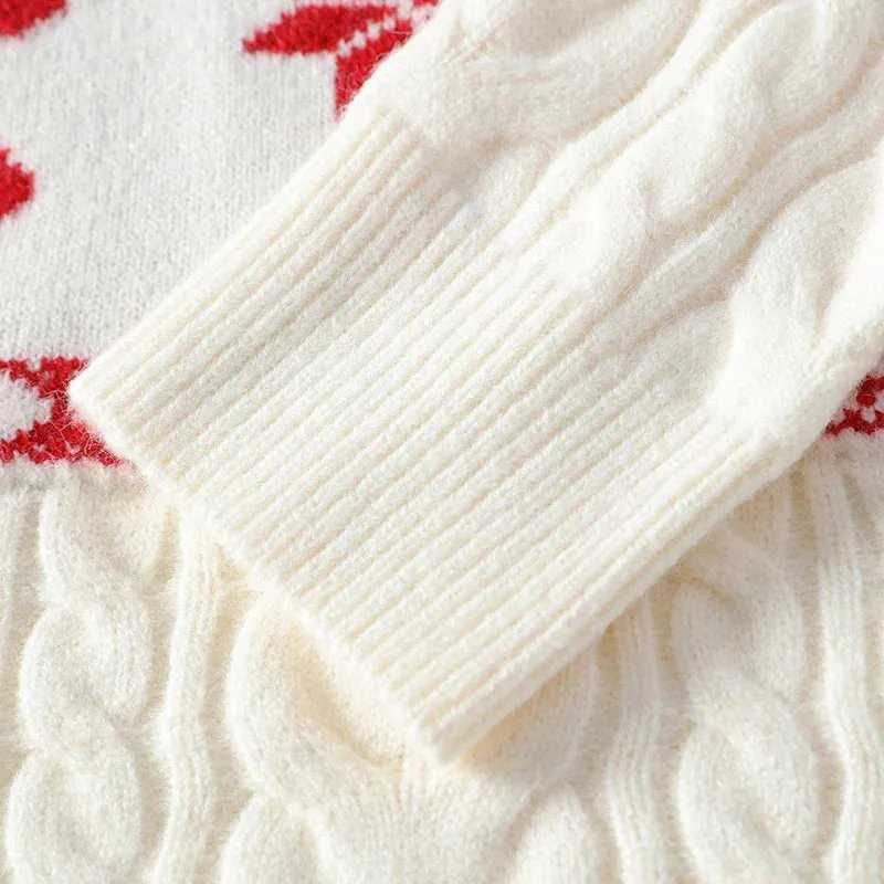 Cashmere White Christmas Sweater
