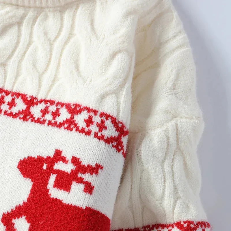 Cashmere White Christmas Sweater