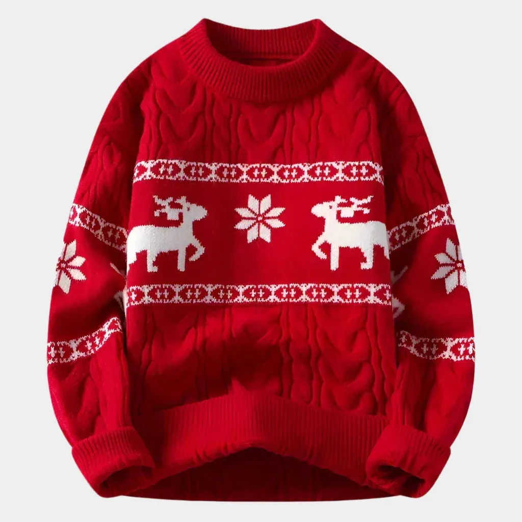 Cashmere White Christmas Sweater