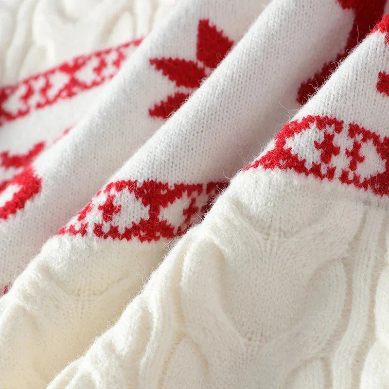 Cashmere White Christmas Sweater