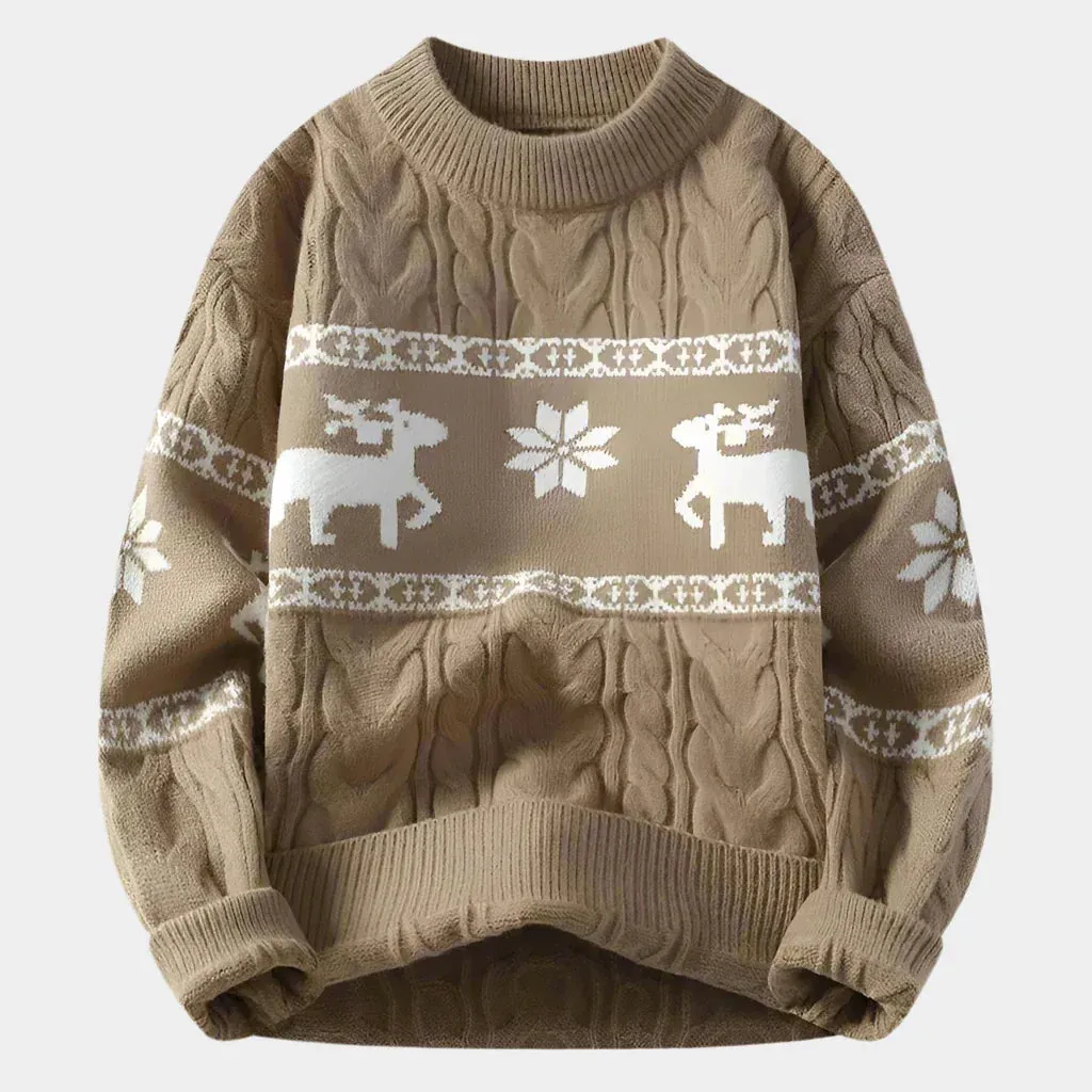 Cashmere White Christmas Sweater