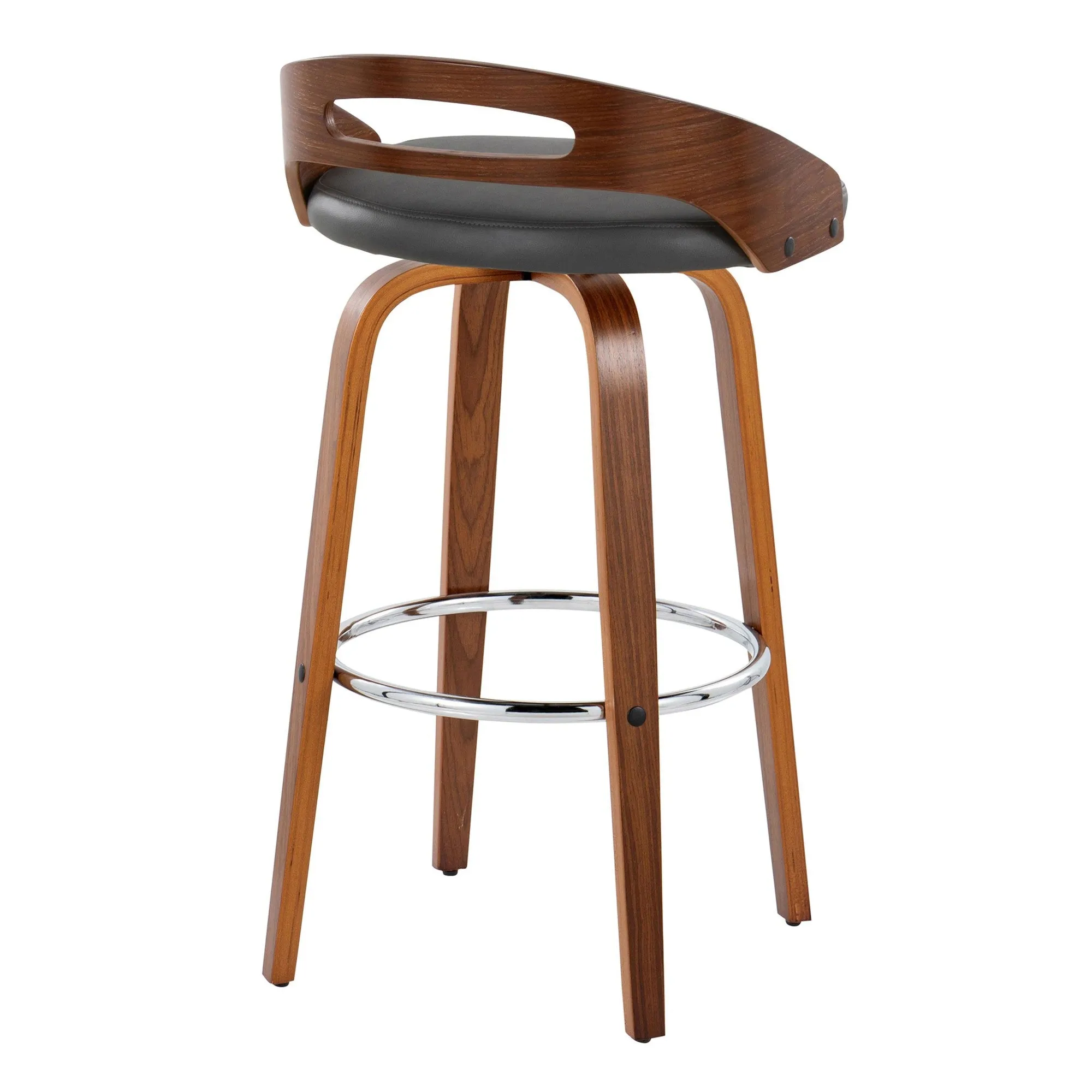 Cassis 30" Fixed-Height Barstool - Set of 2 By LumiSource - B30-CASSISPU-GRTZR2 WLCR2