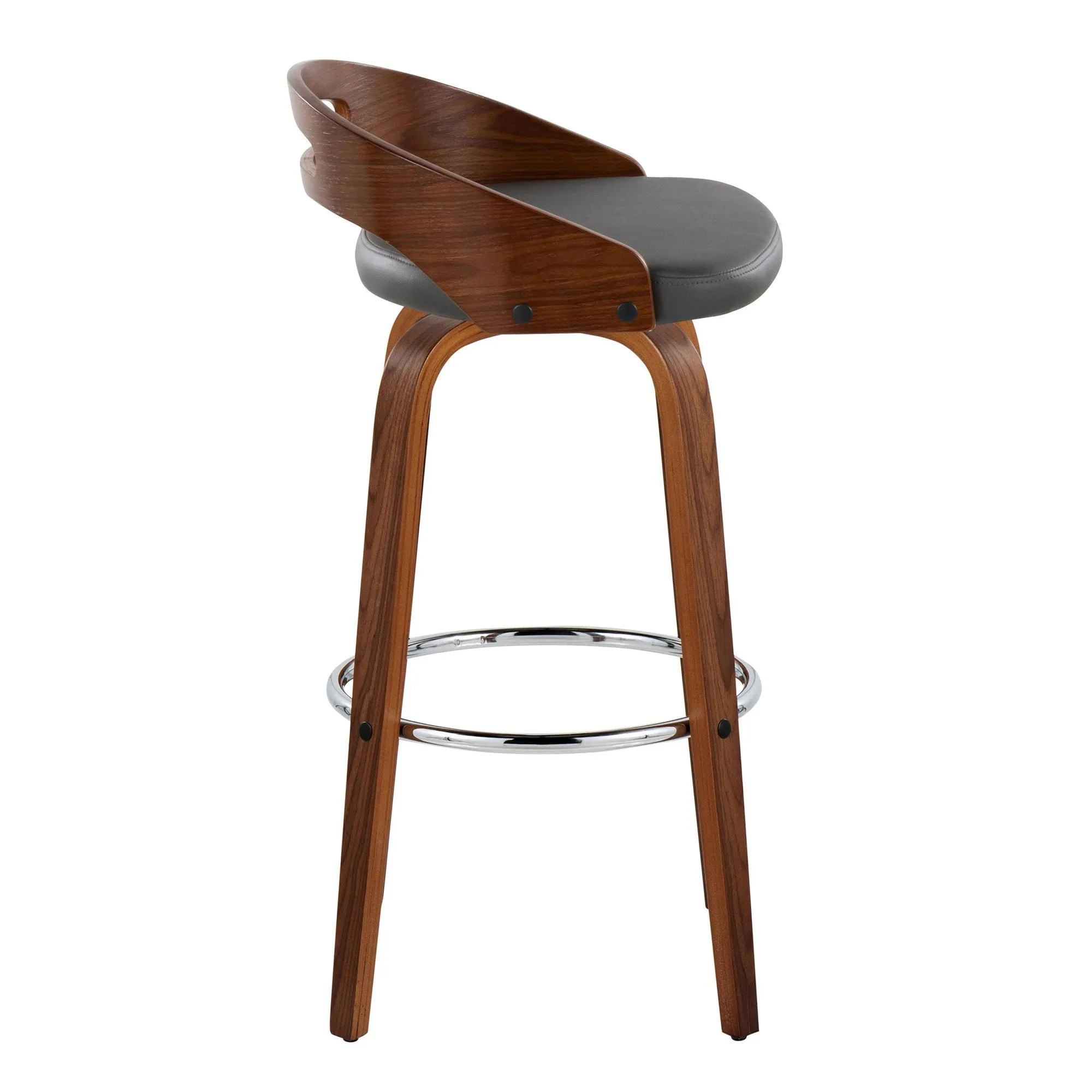 Cassis 30" Fixed-Height Barstool - Set of 2 By LumiSource - B30-CASSISPU-GRTZR2 WLCR2