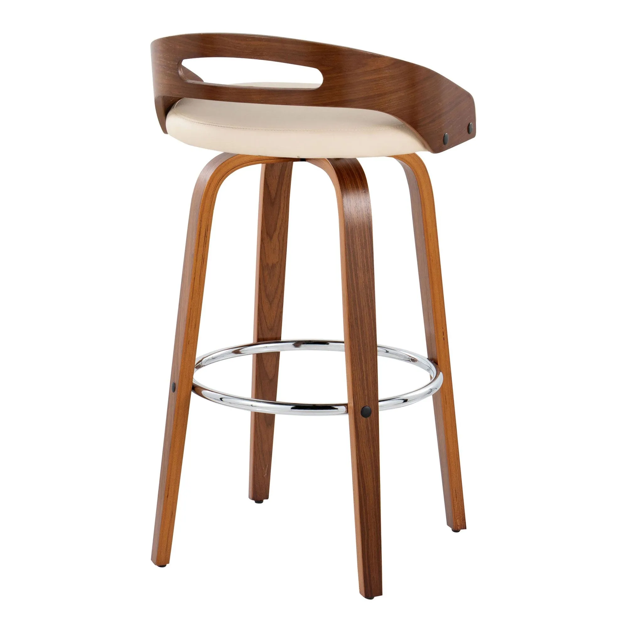 Cassis 30" Fixed-Height Barstool - Set of 2 By LumiSource - B30-CASSISPU-GRTZR2 WLCR2