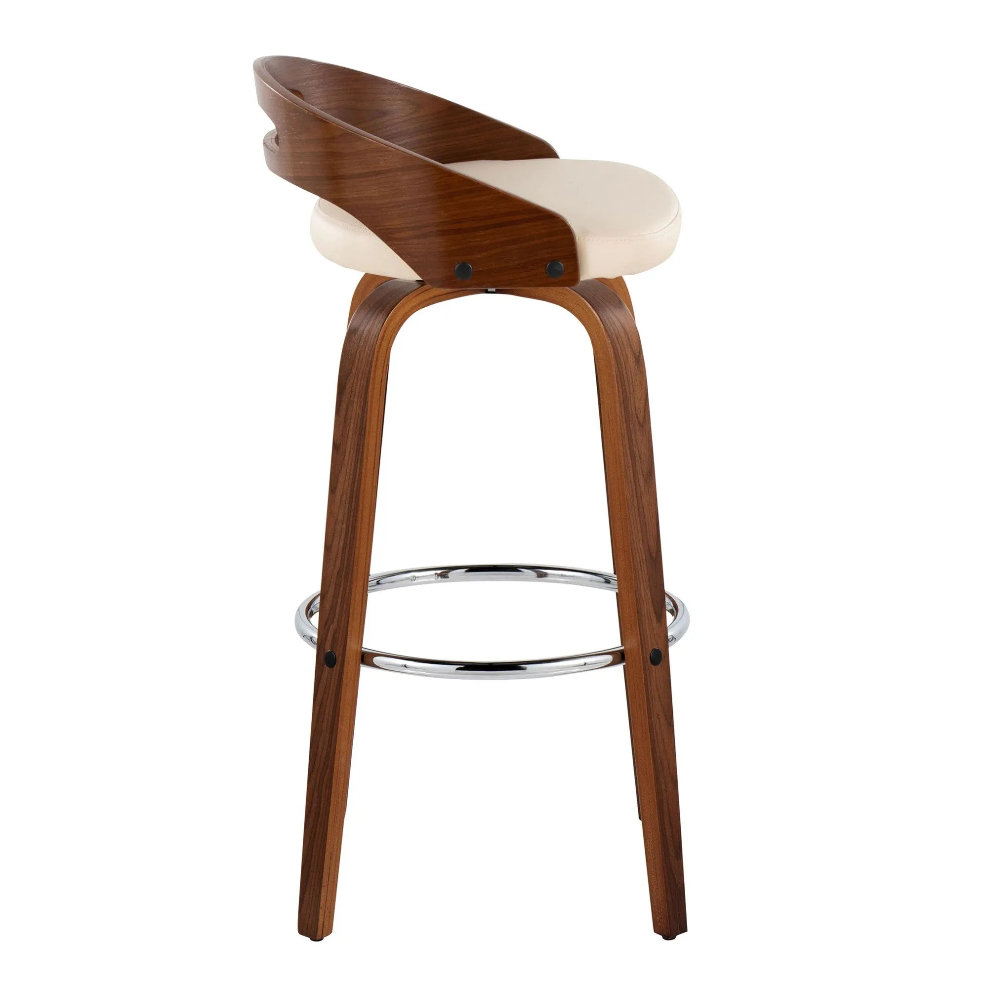 Cassis 30" Fixed-Height Barstool - Set of 2 By LumiSource - B30-CASSISPU-GRTZR2 WLCR2