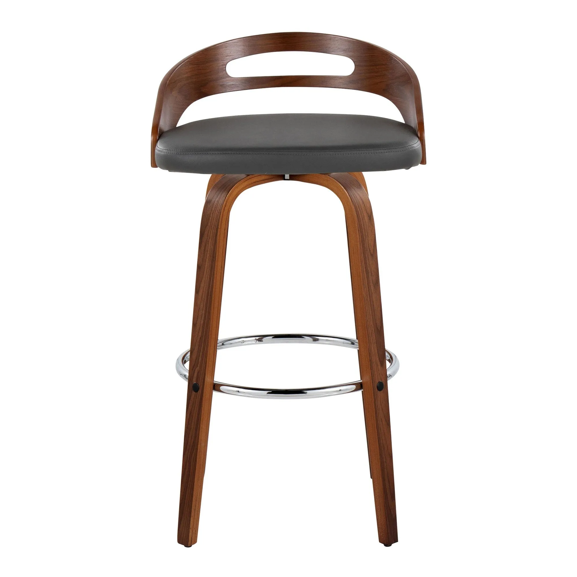 Cassis 30" Fixed-Height Barstool - Set of 2 By LumiSource - B30-CASSISPU-GRTZR2 WLCR2