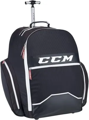 CCM Hockey 390 Wheeled BackPack Bag, Black 18" L x 26" H x 17" W
