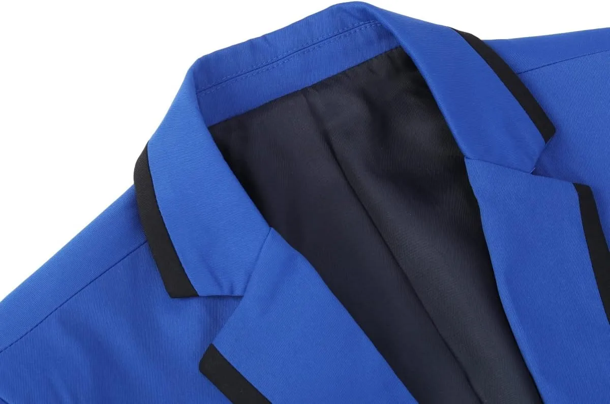 Cloudstyle Mens Casual Slim Fit Suit Jacket 1 Button Daily Blazer Business Sport Coat Tops