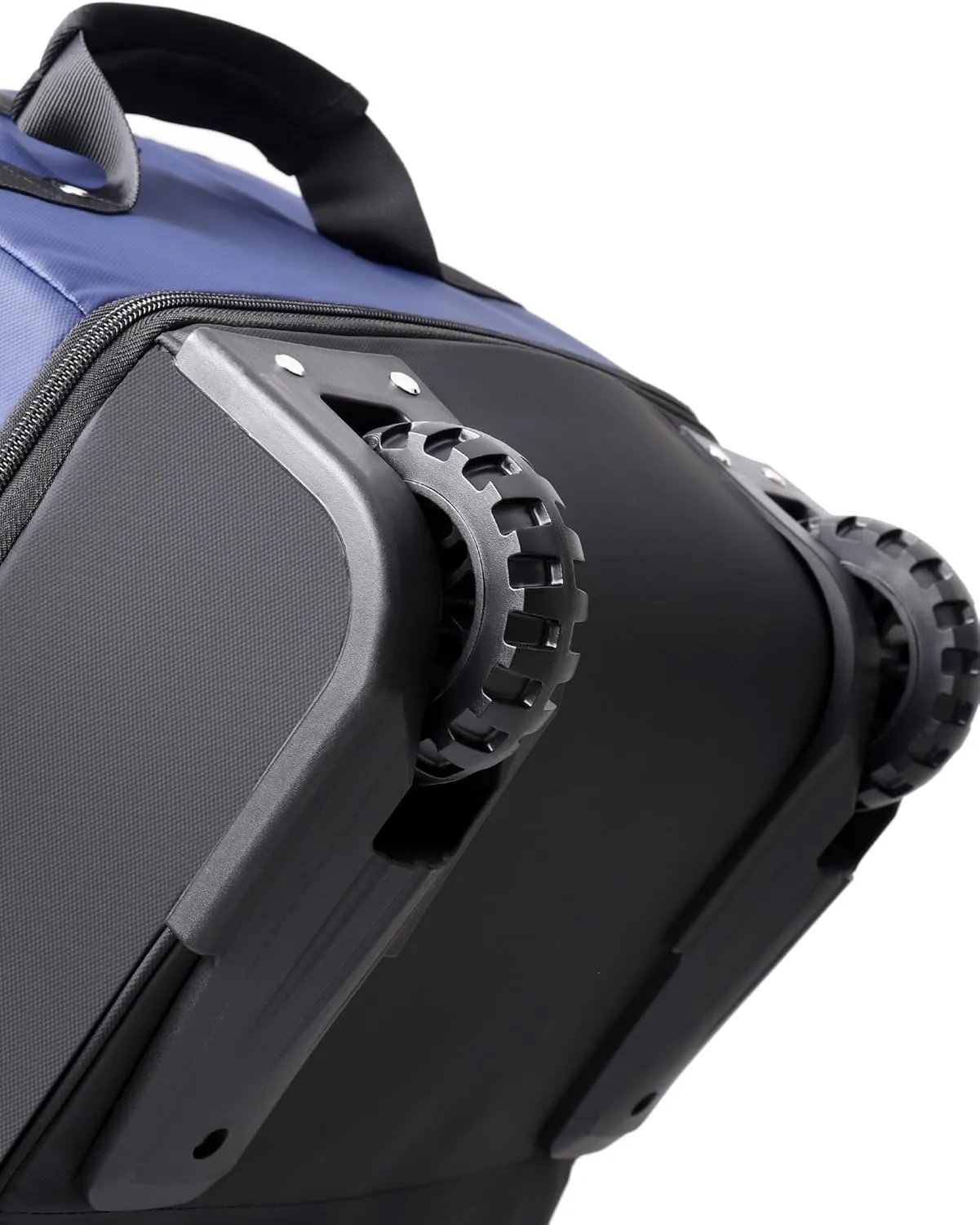 CONTAIL 32 Soft-side 110L Expandable 140L Rolling Duffle Bag with 2 Inline Wheels,Convertible Weekend Travel Bag with Bungee-Cord System,Navy
