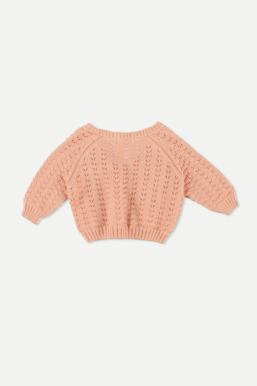 Crochet tricot baby cardigan