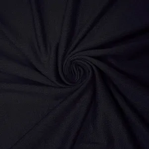 Dark Blue Solid Rayon Spandex Jersey Knit Fabric
