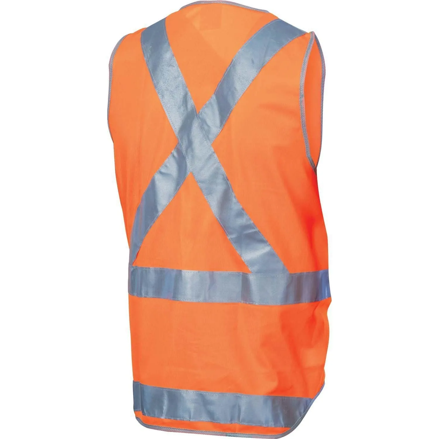 DNC Taped HiVis Safety Vest, With Tail & X-Back - 3802