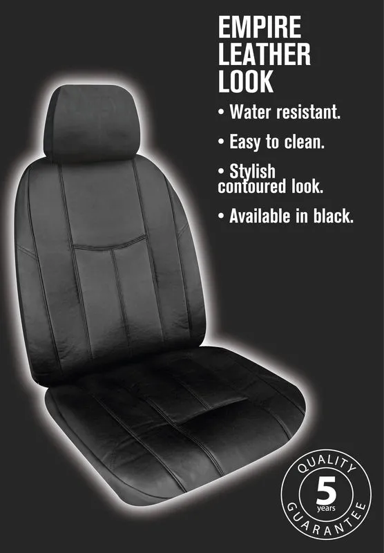 Empire Leather Look Seat Covers suits Toyota Prado 150 Series GXL 7 Seater 6/2021-7/2024