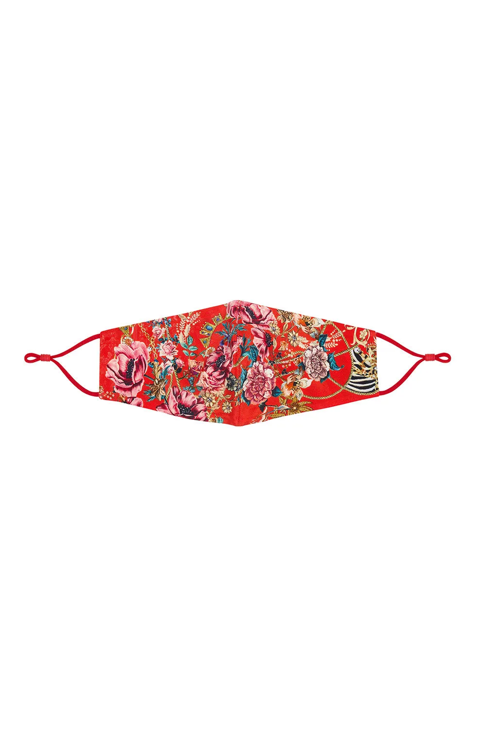 FACE MASK COVER AND THE QUEEN WORE RED