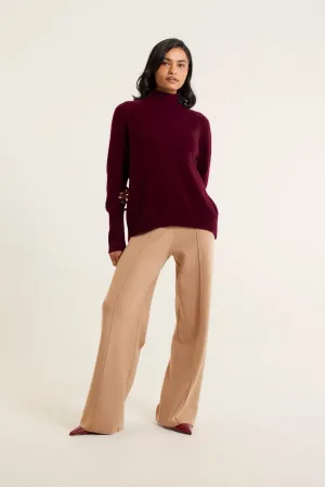 Fifi Cashmere Polo Sweater In Endless Passion