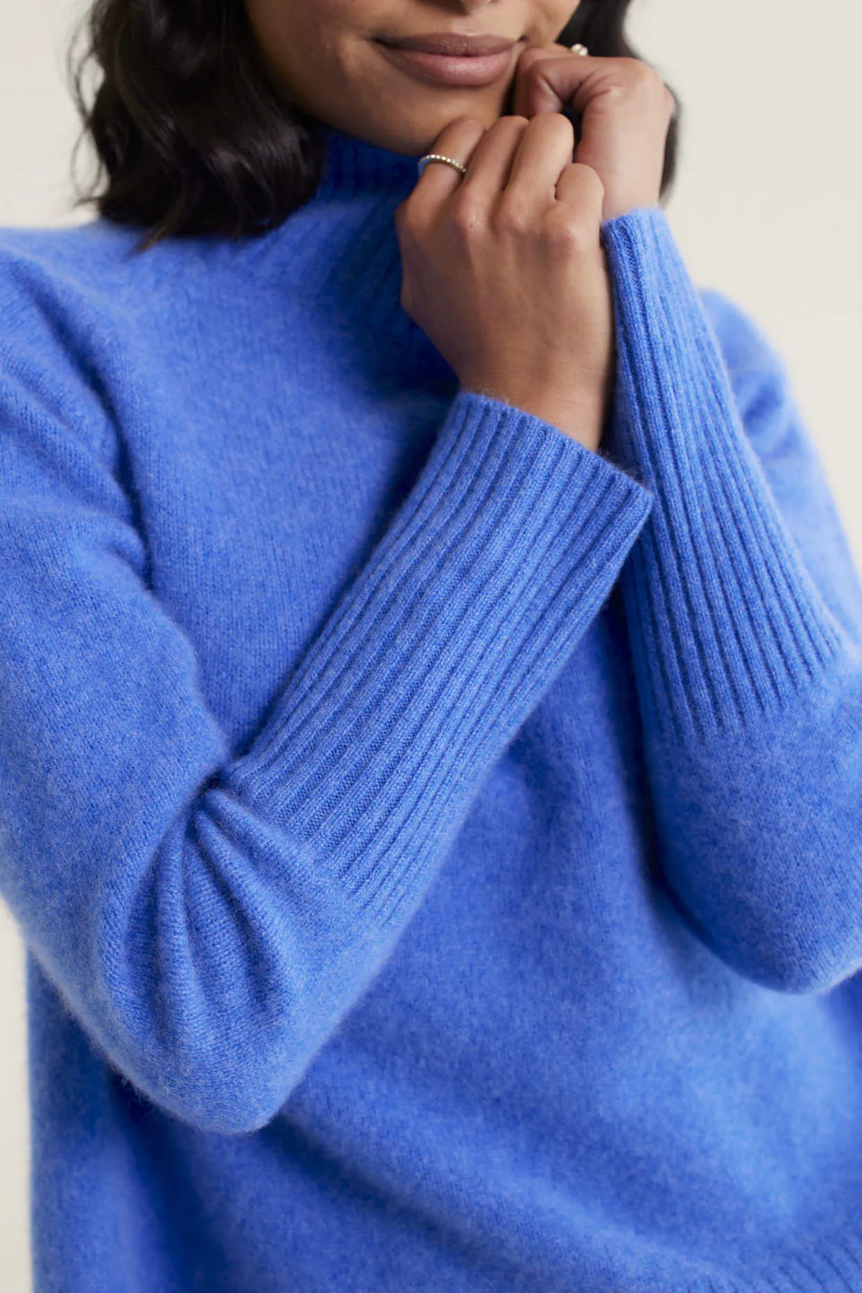 Fifi Cashmere Polo Sweater In Lagoon