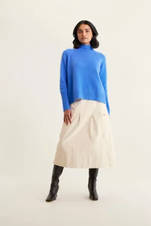 Fifi Cashmere Polo Sweater In Lagoon