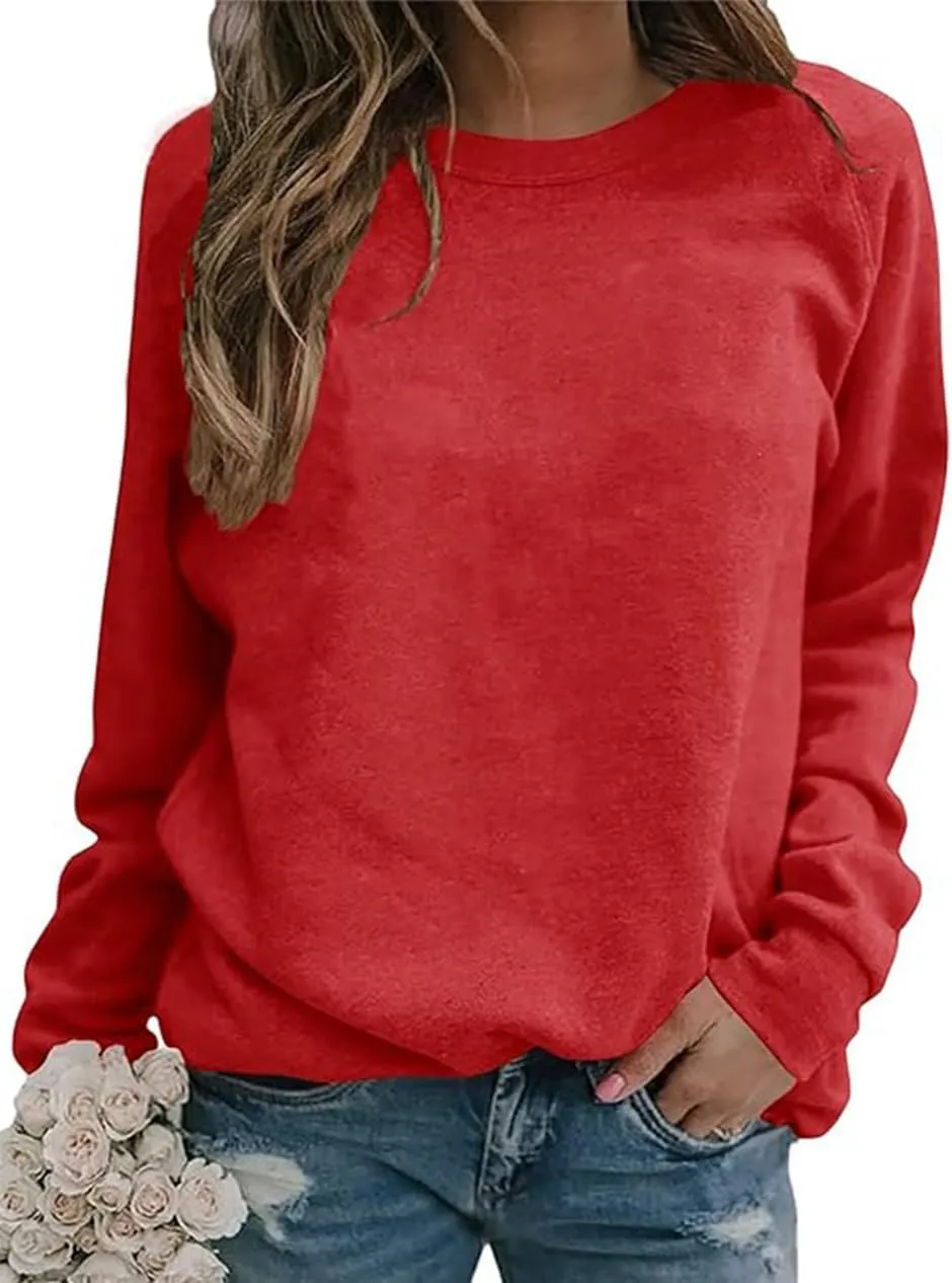 Fronage Women's Floral Printed Sweatshirt Long Sleeve Crewneck Casual Loose Vintage FLower Graphic Pullover Tops