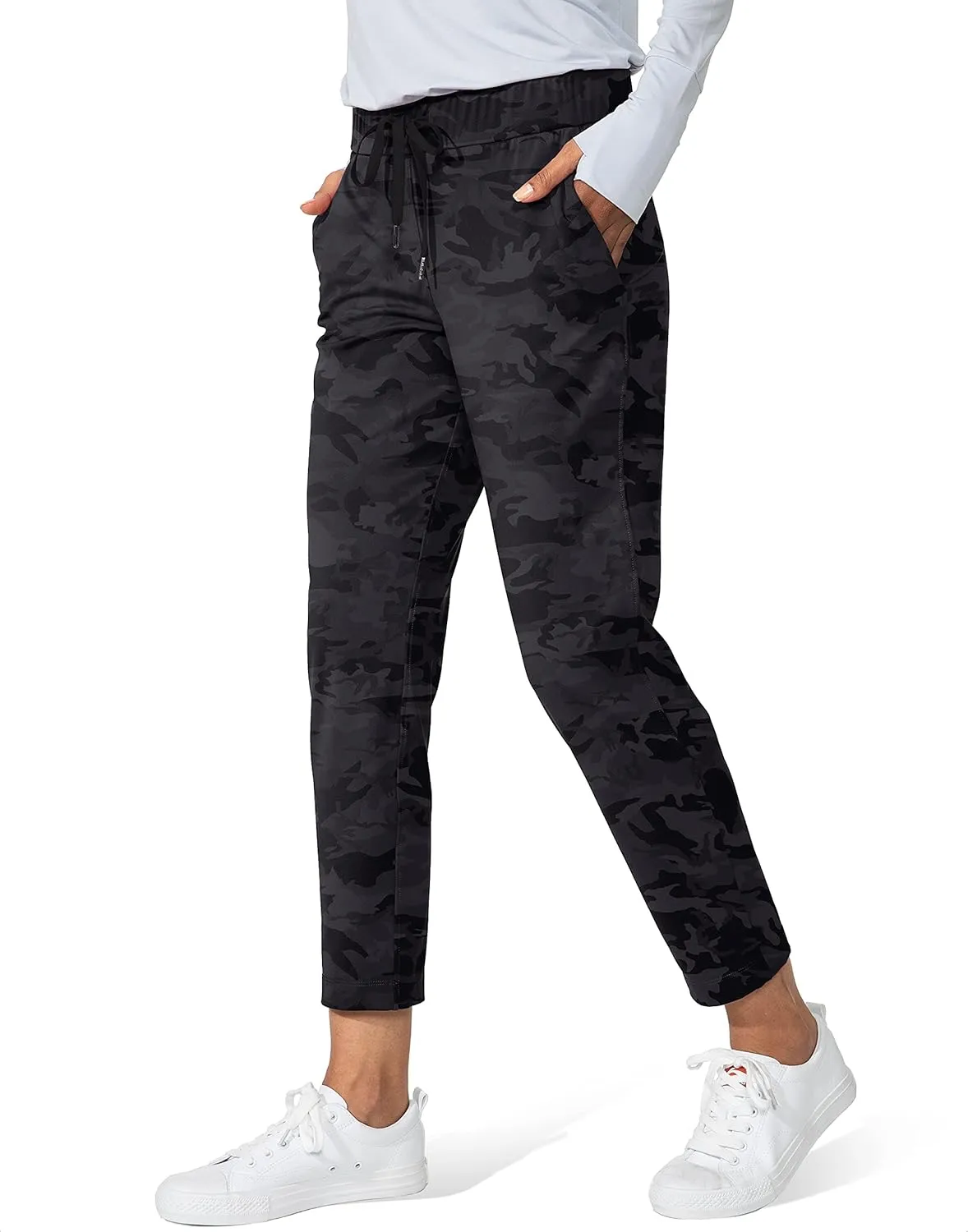 G Gradual Women's Pants with Deep Pockets 7/8 Stretch Ankle Sweatpants for Golf, Athletic, Lounge, Travel, Work