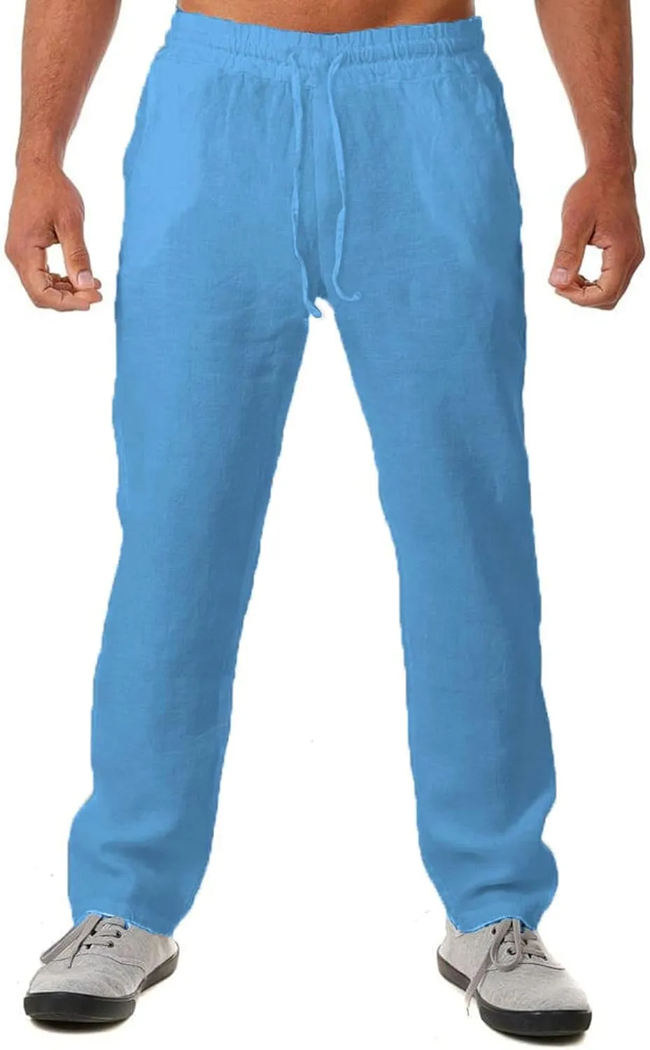 GIERIDUC Men's Drawstring Waist Cargo Pants Mens Cargo Shorts Size 33 Waist Mens Long Underwear Pants Fleece Cargo Pants Men