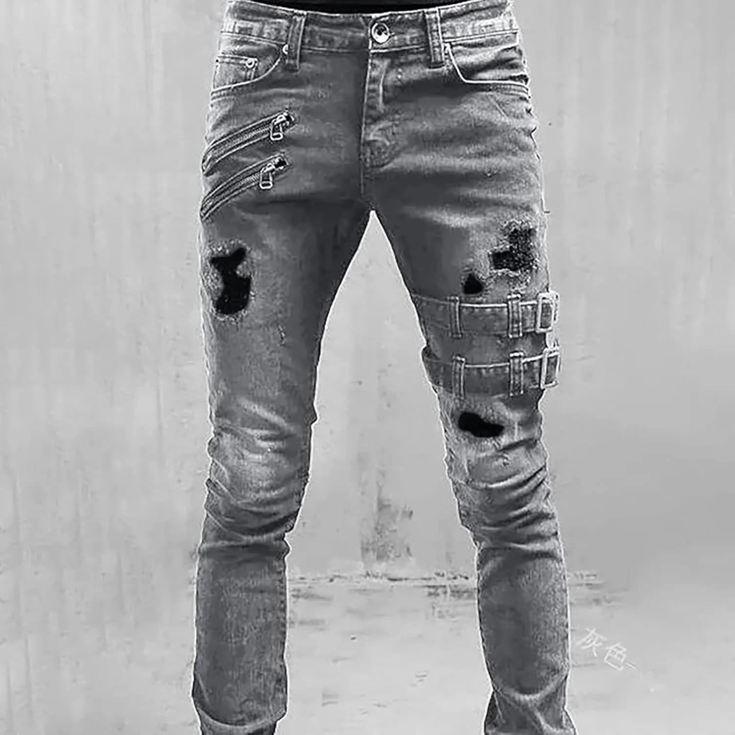 GIERIDUC Men's Wide Leg Flare Sweatpants Work Pants for Men Cargo Pocket Mens Gabardine Dress Pants Essential Jogging Pants