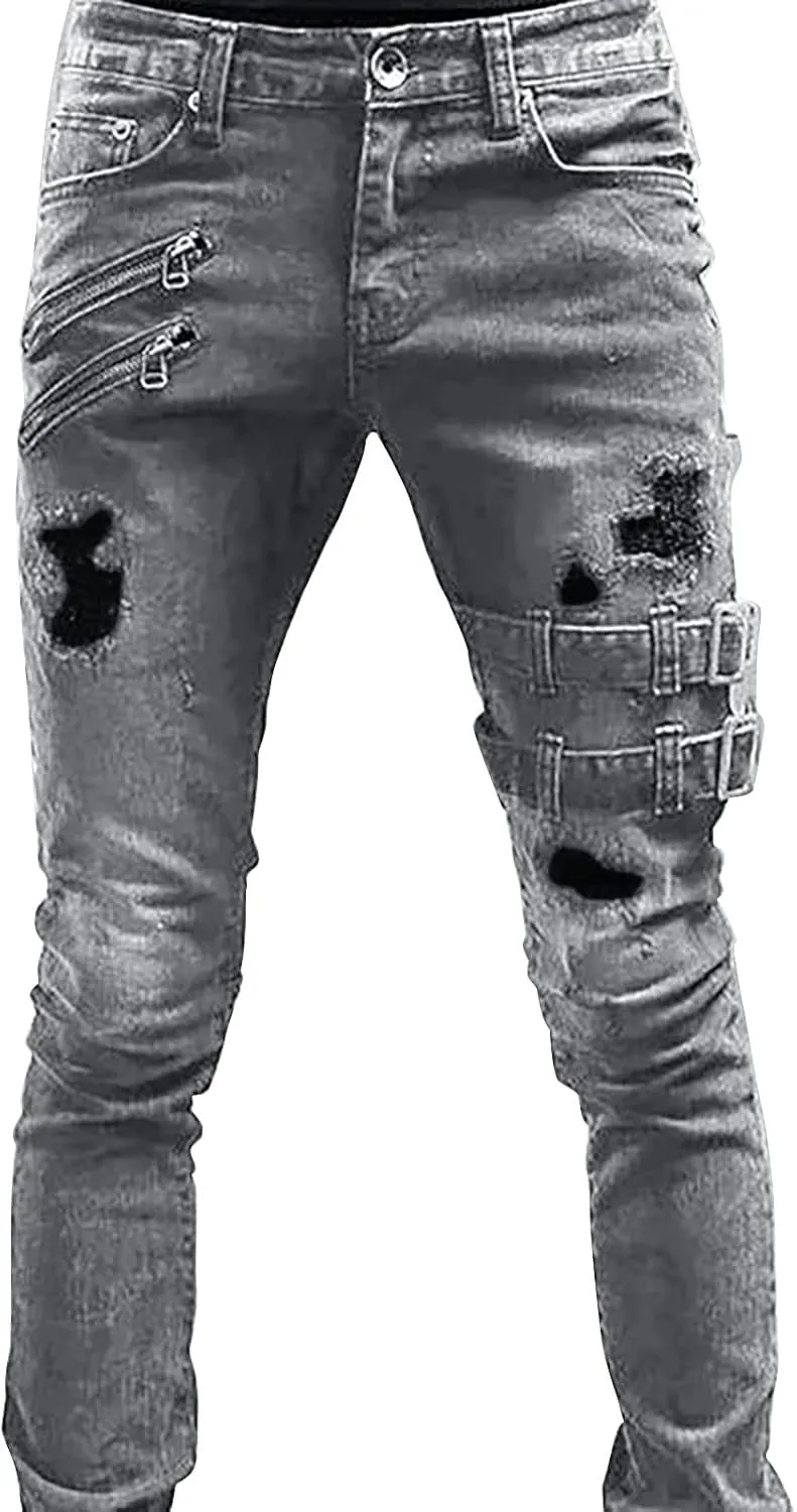 GIERIDUC Men's Wide Leg Flare Sweatpants Work Pants for Men Cargo Pocket Mens Gabardine Dress Pants Essential Jogging Pants