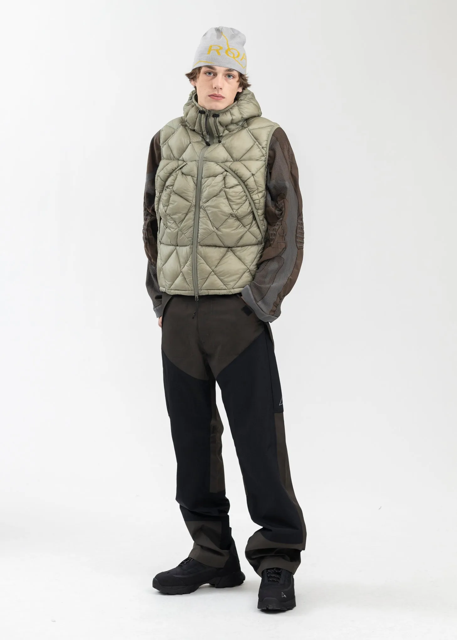 GREY GREEN LIGHT DOWN VEST