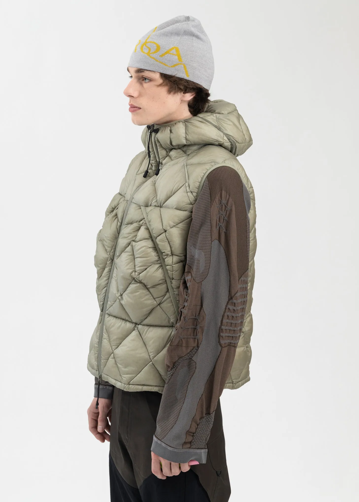 GREY GREEN LIGHT DOWN VEST