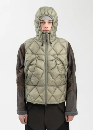 GREY GREEN LIGHT DOWN VEST