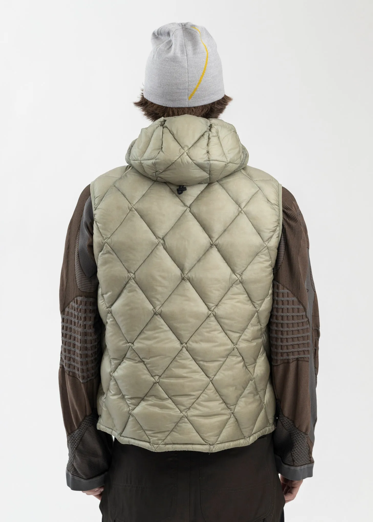 GREY GREEN LIGHT DOWN VEST