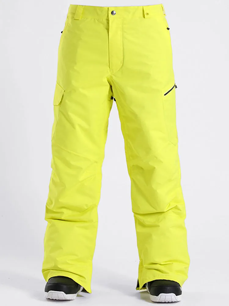Gsou Snow Men's High Windproof Waterproof Ski Snowboarding Pants