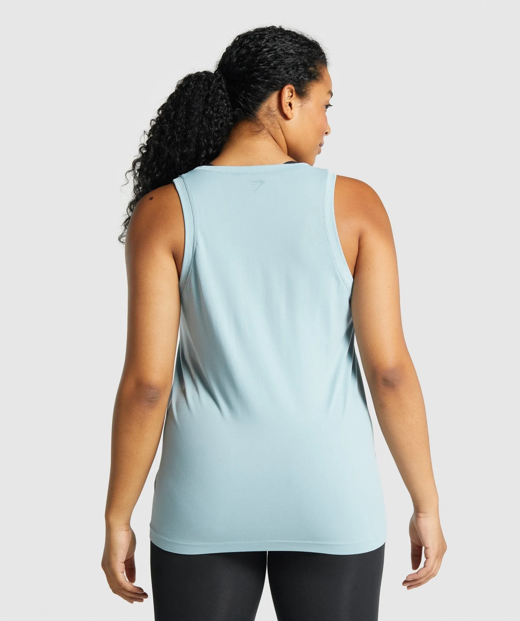 Gymshark Fit Seamless Loose Tank - Blue